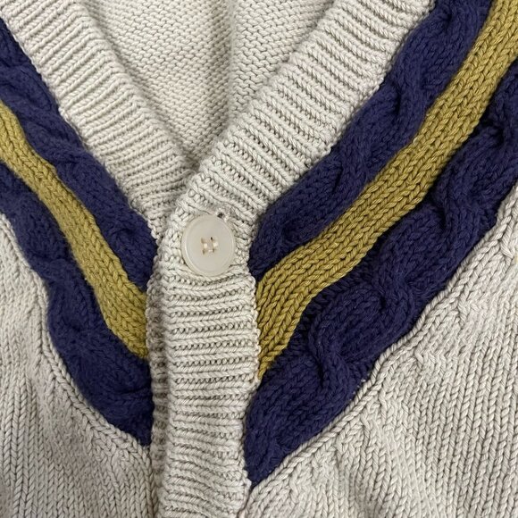 VINTAGE GIORGIO ARMANI LE COLLEZIONI CARDIGAN LOGO SPELLOUT - Picture 9 of 11